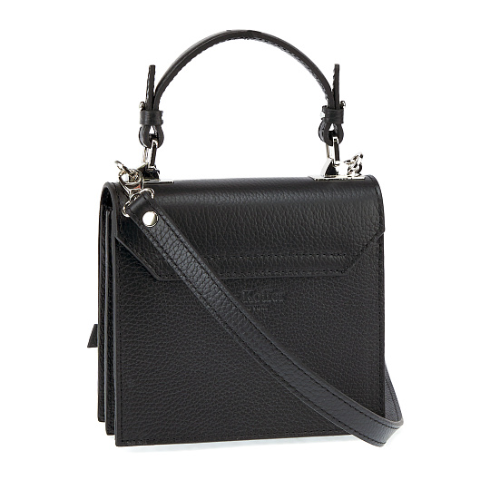 Женская сумка Dr. Koffer из натуральной кожи черная