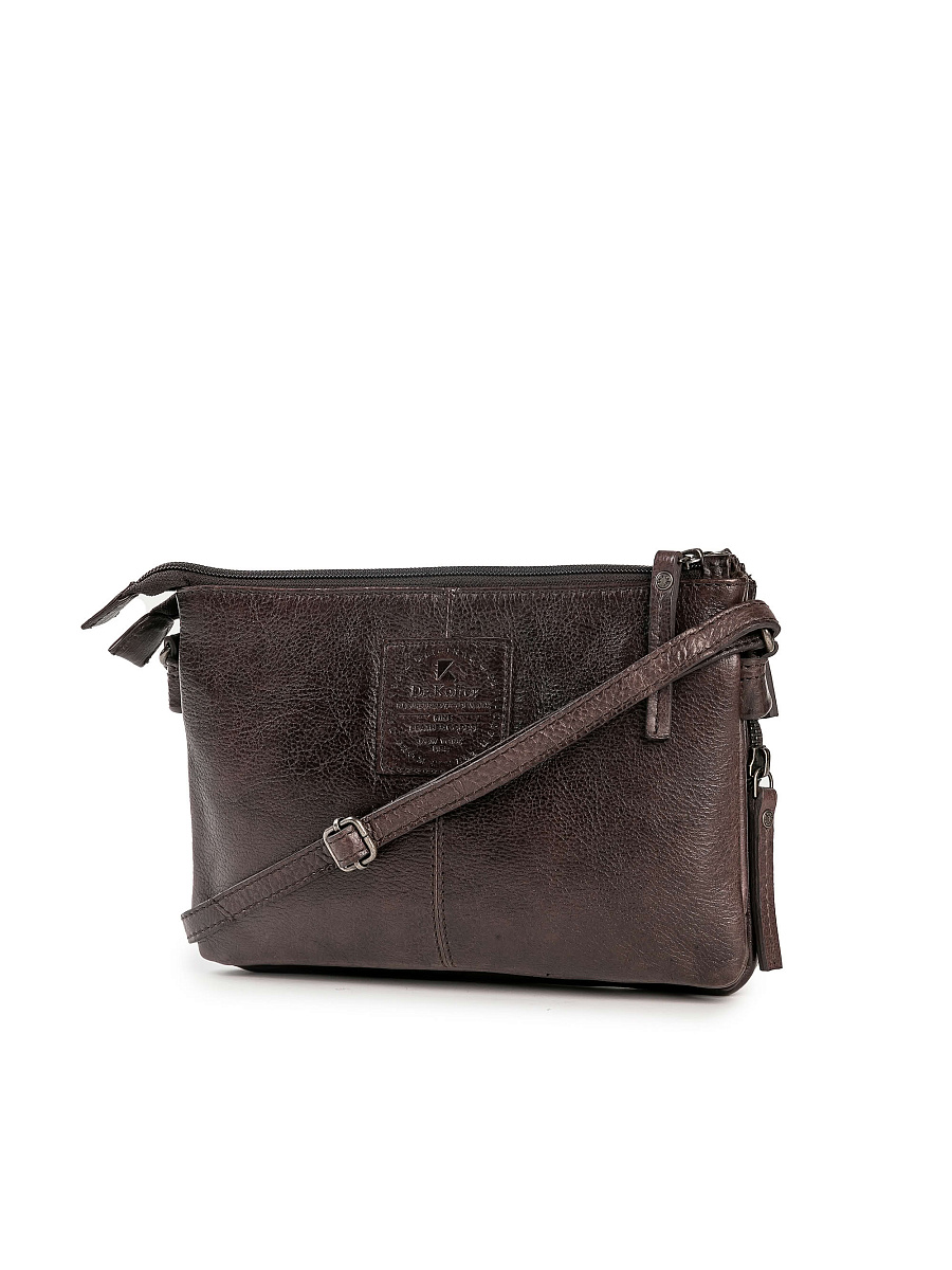 Сумка через плечо Dr.Koffer из натуральной кожи коричневая