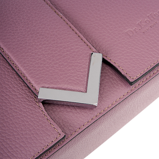 Женская сумка Dr. Koffer из натуральной кожи розовая