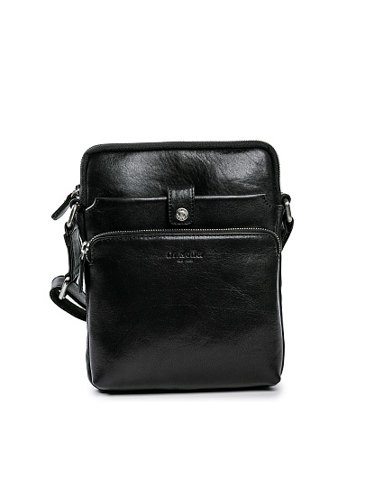 Сумка через плечо Dr.Koffer из натуральной кожи черная