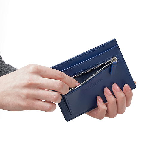 Кошелек Dr.Koffer из натуральной кожи синий