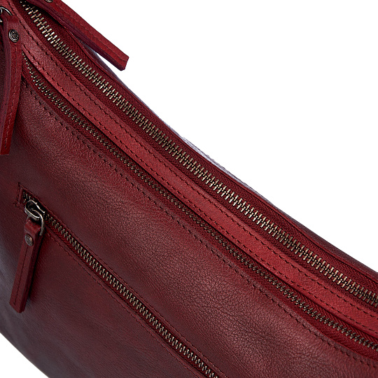 Женская сумка Dr. Koffer из натуральной кожи бордовая