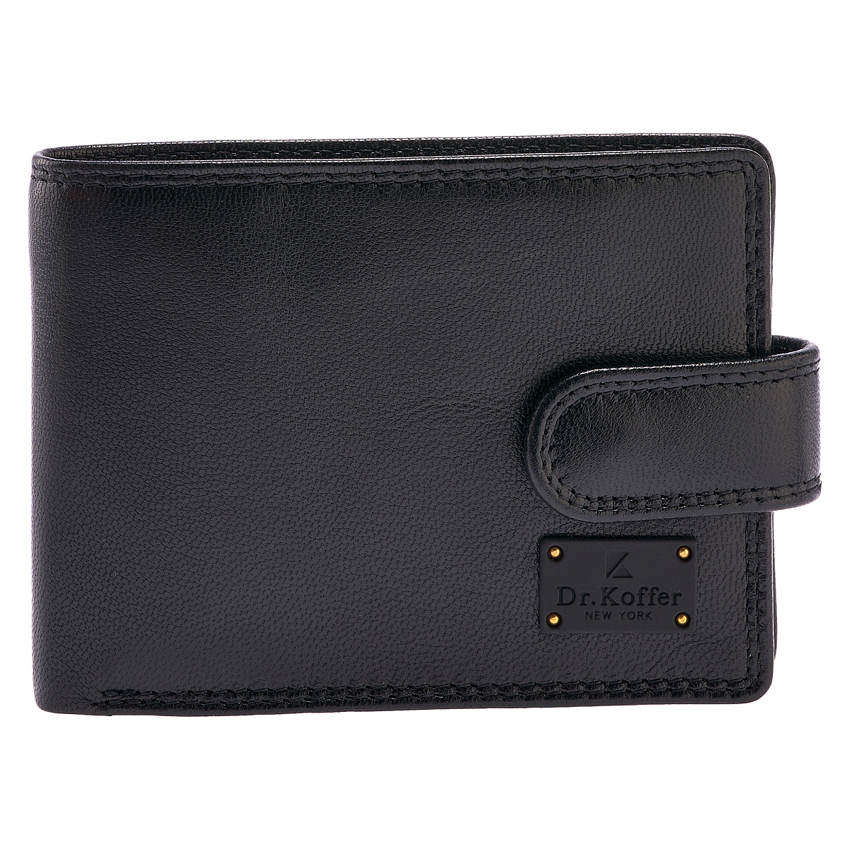 Портмоне Dr.Koffer из натуральной кожи черное