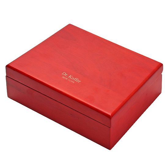 Визитница Dr.Koffer из натуральной кожи черная