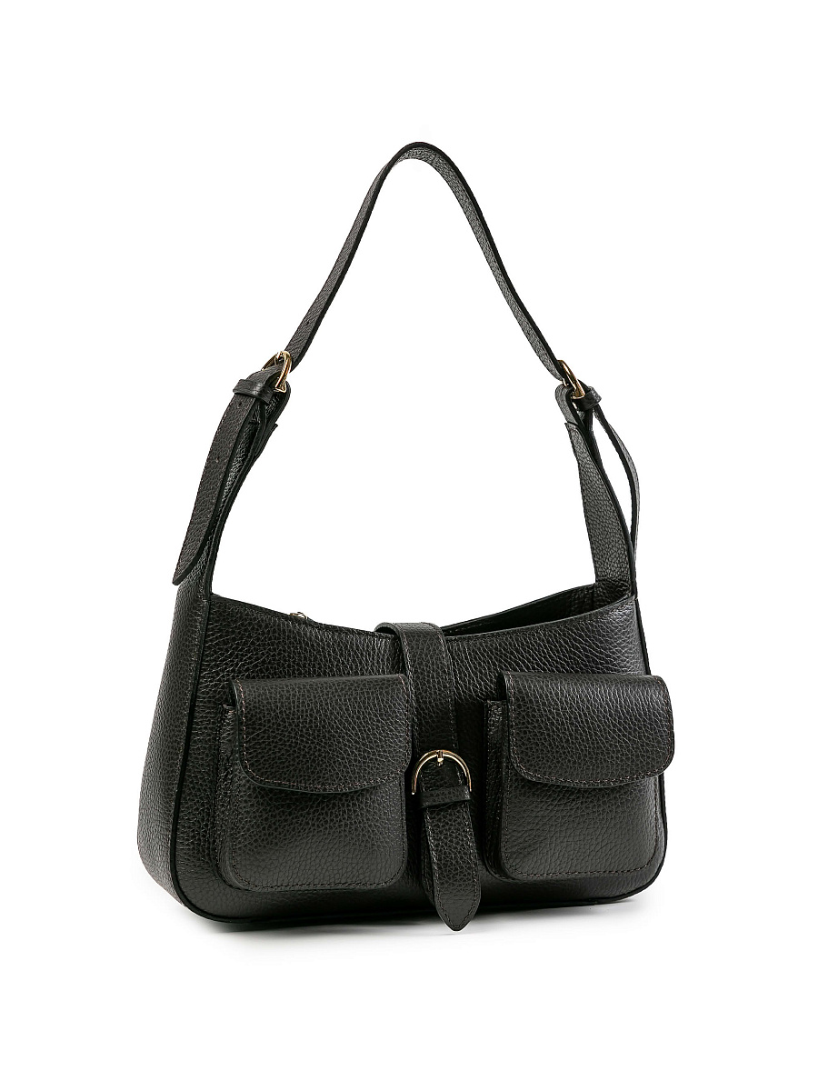 Женская сумка Dr.Koffer из натуральной кожи темно-коричневая