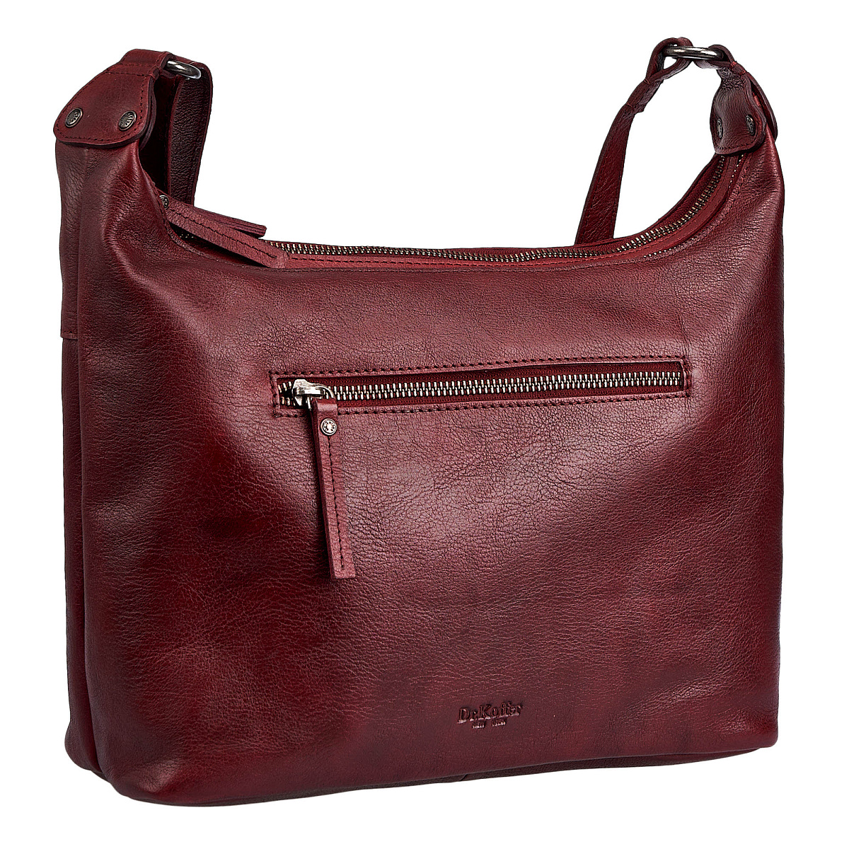 Женская сумка Dr. Koffer из натуральной кожи бордовая