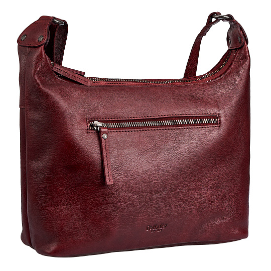 Женская сумка Dr. Koffer из натуральной кожи бордовая