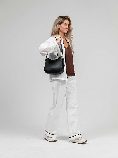 Женская сумка Dr.Koffer из натуральной кожи черная