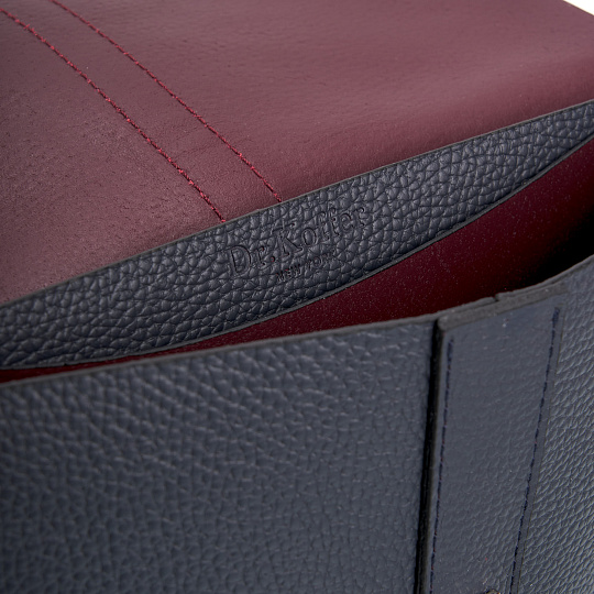 Женская сумка Dr. Koffer из натуральной кожи синяя