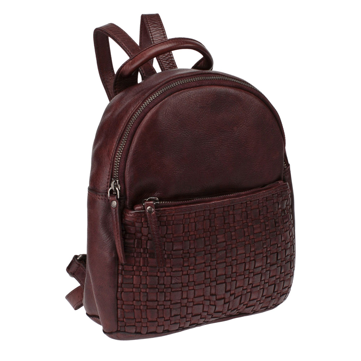 Рюкзак Dr.Koffer из натуральной кожи бордовый