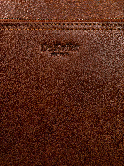 Женская сумка Dr.Koffer из натуральной кожи коричневая