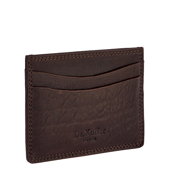 Кредитница Dr.Koffer из натуральной кожи коричневая