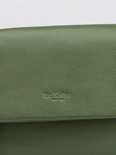 Женская сумка Dr.Koffer из натуральной кожи зеленая