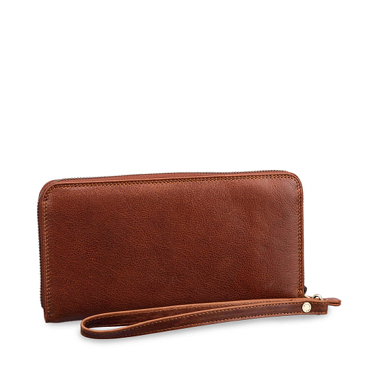 Портмоне Dr.Koffer из натуральной кожи коричневое