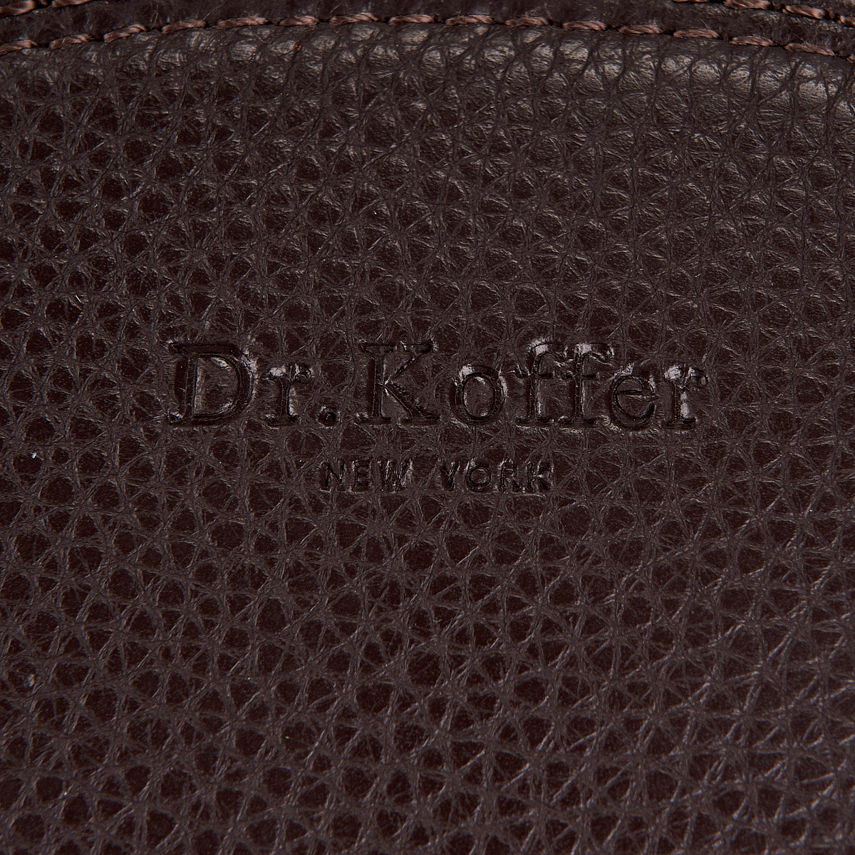 Рюкзак Dr.Koffer из натуральной кожи темно-коричневый