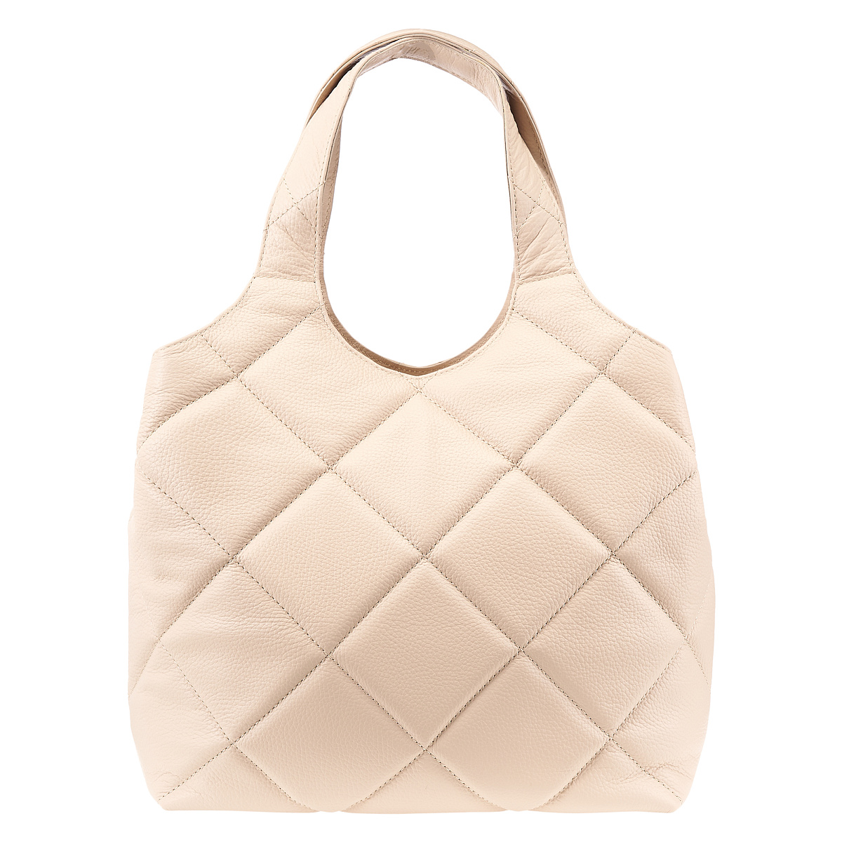 Женская сумка Dr. Koffer из натуральной кожи бежевая