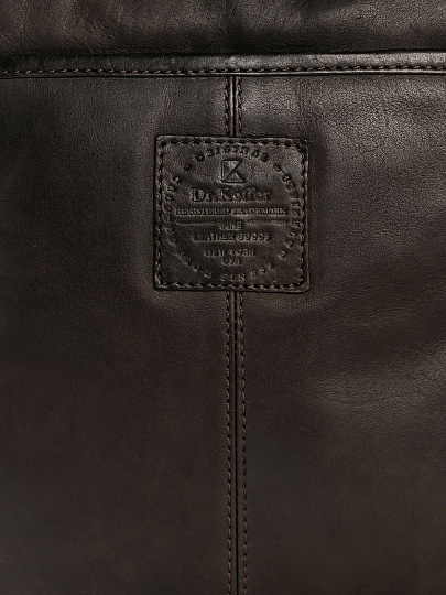 Сумка через плечо Dr.Koffer из натуральной кожи коричневая