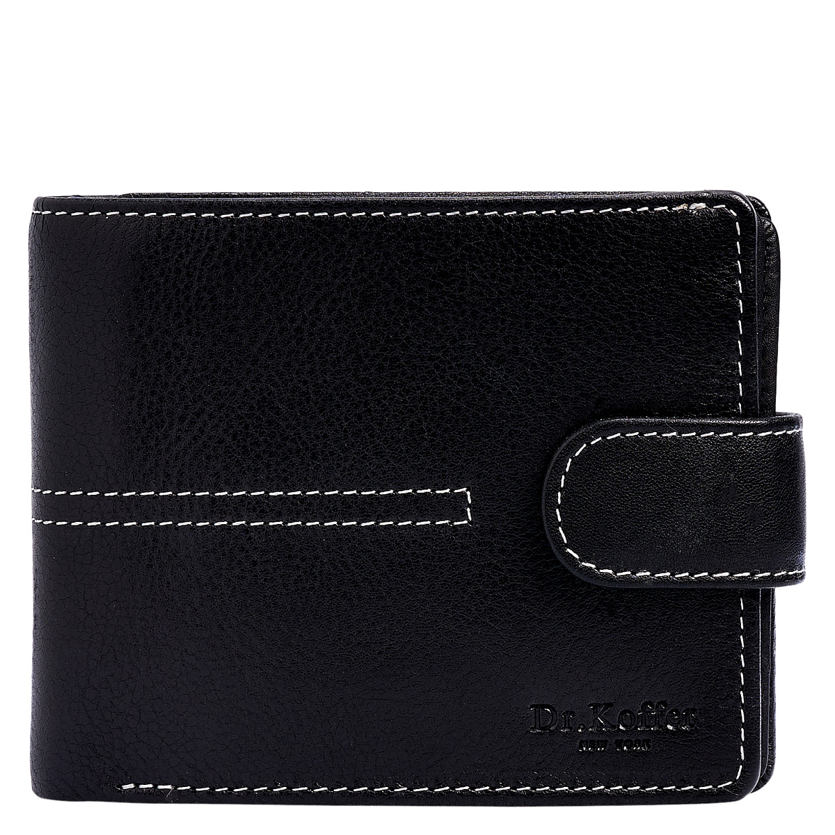 Портмоне Dr.Koffer из натуральной кожи черное