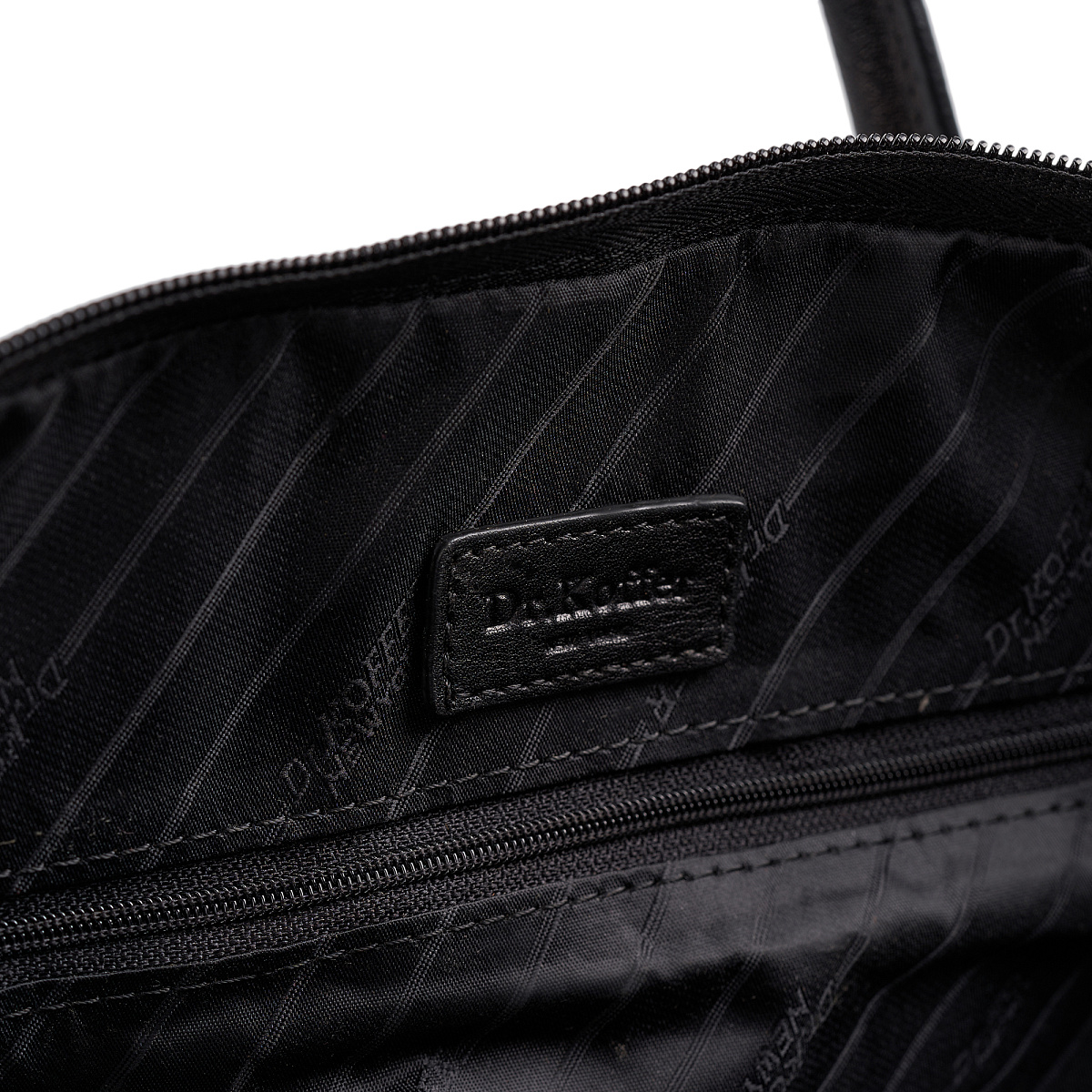 Сумка дорожная Dr.Koffer из натуральной кожи черная