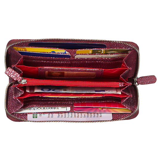 Портмоне Dr.Koffer из натуральной кожи фиолетовое