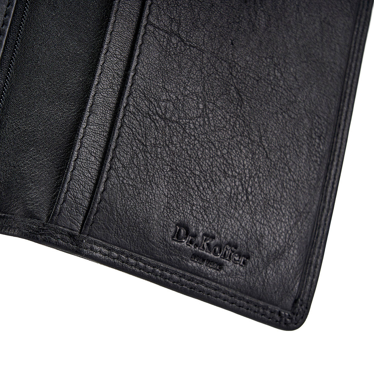 Портмоне Dr.Koffer из натуральной кожи черное