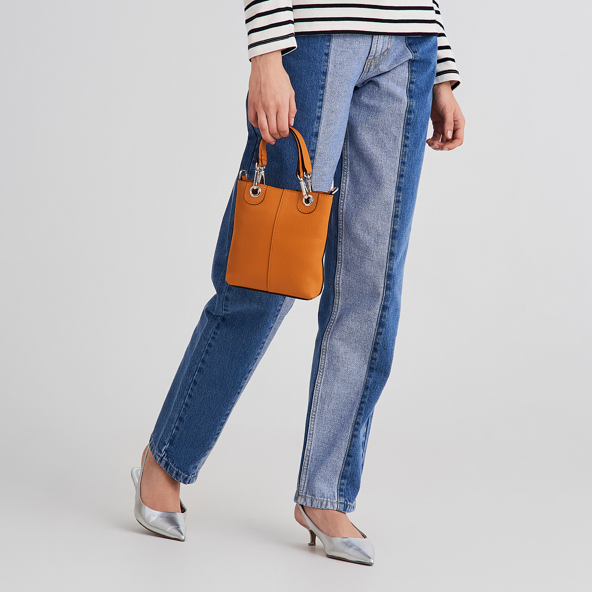 Женская сумка Dr. Koffer из натуральной кожи оранжевая