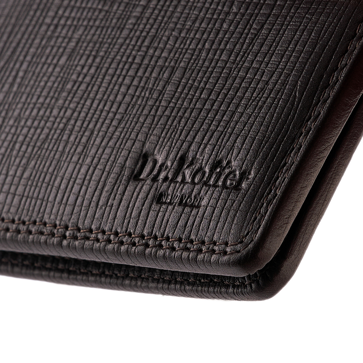 Портмоне Dr.Koffer из натуральной кожи коричневое