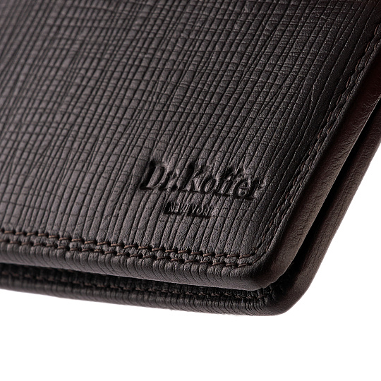 Портмоне Dr.Koffer из натуральной кожи коричневое