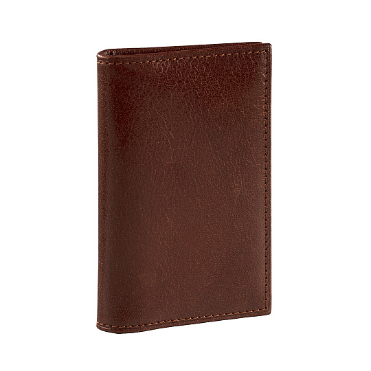 Визитница Dr.Koffer из натуральной кожи светло-коричневая