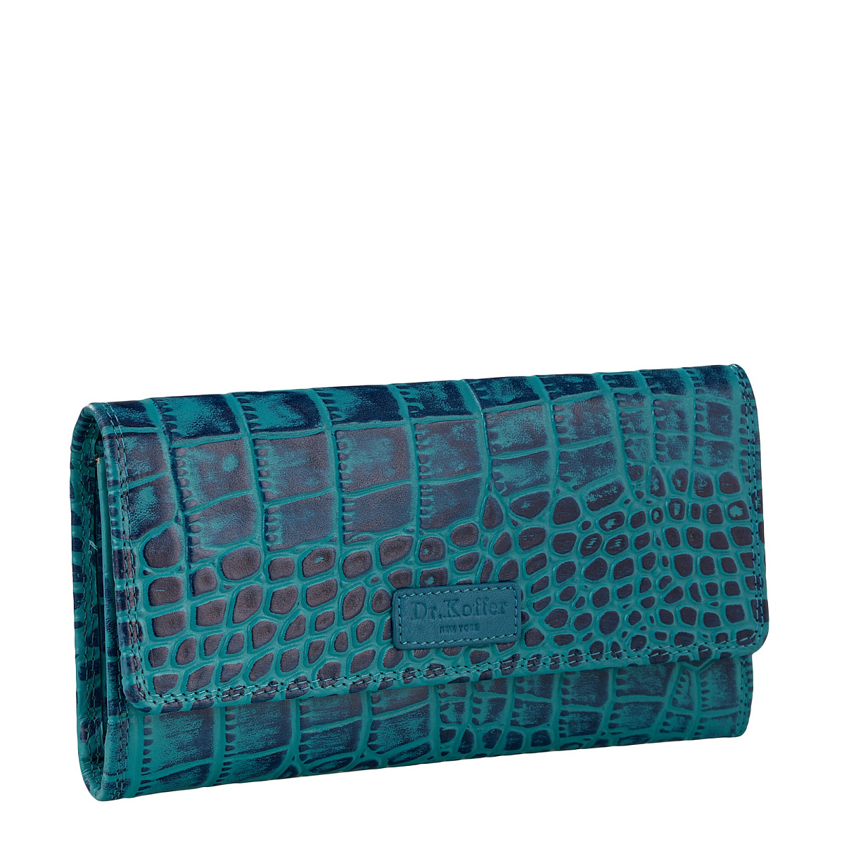 Портмоне Dr.Koffer из натуральной кожи синее