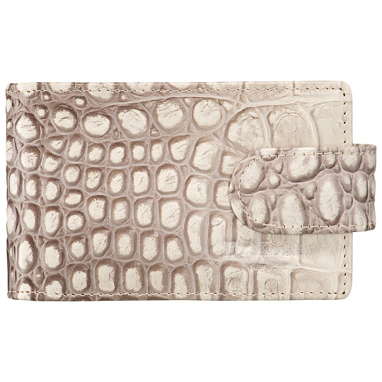 Визитница Dr.Koffer из натуральной кожи белая