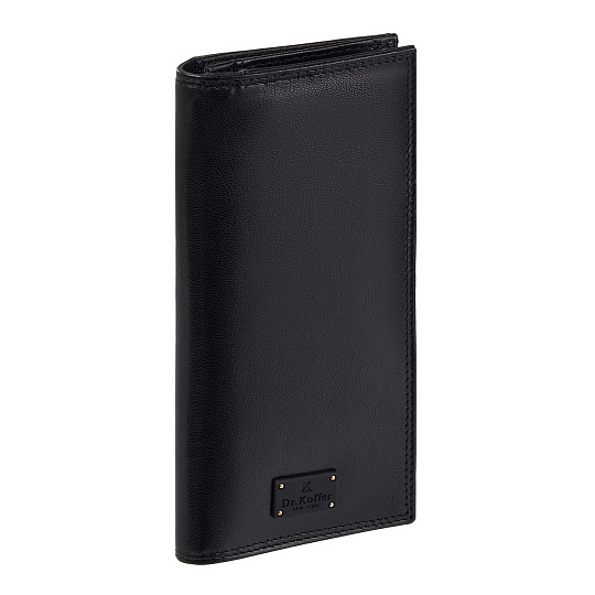 Портмоне Dr.Koffer из натуральной кожи черное