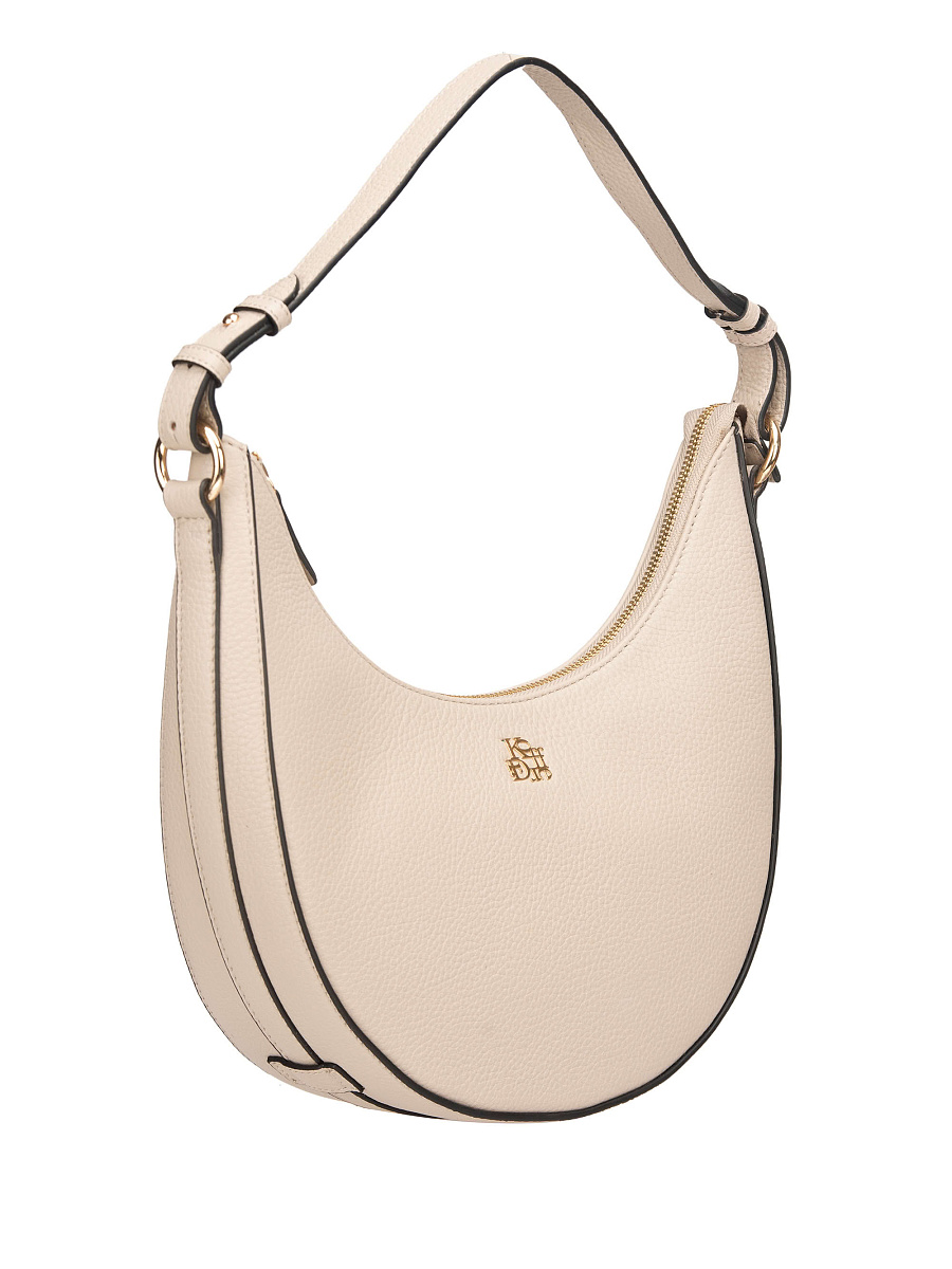 Женская сумка Dr. Koffer из натуральной кожи бежевая