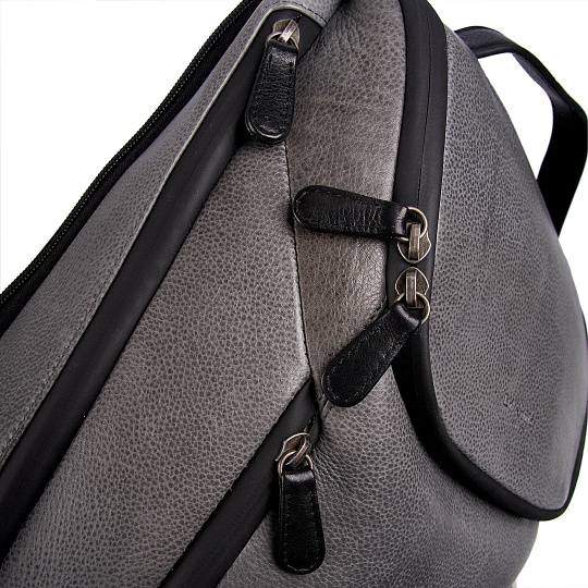 Рюкзак Dr.Koffer из натуральной кожи серый