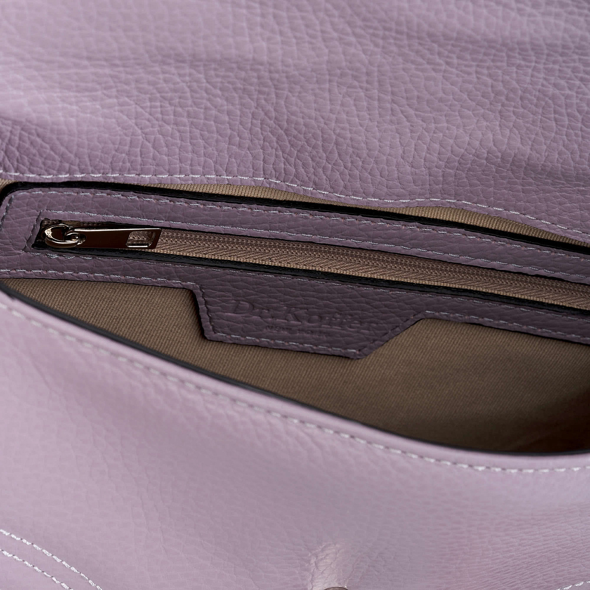 Женская сумка Dr. Koffer из натуральной кожи фиолетовая