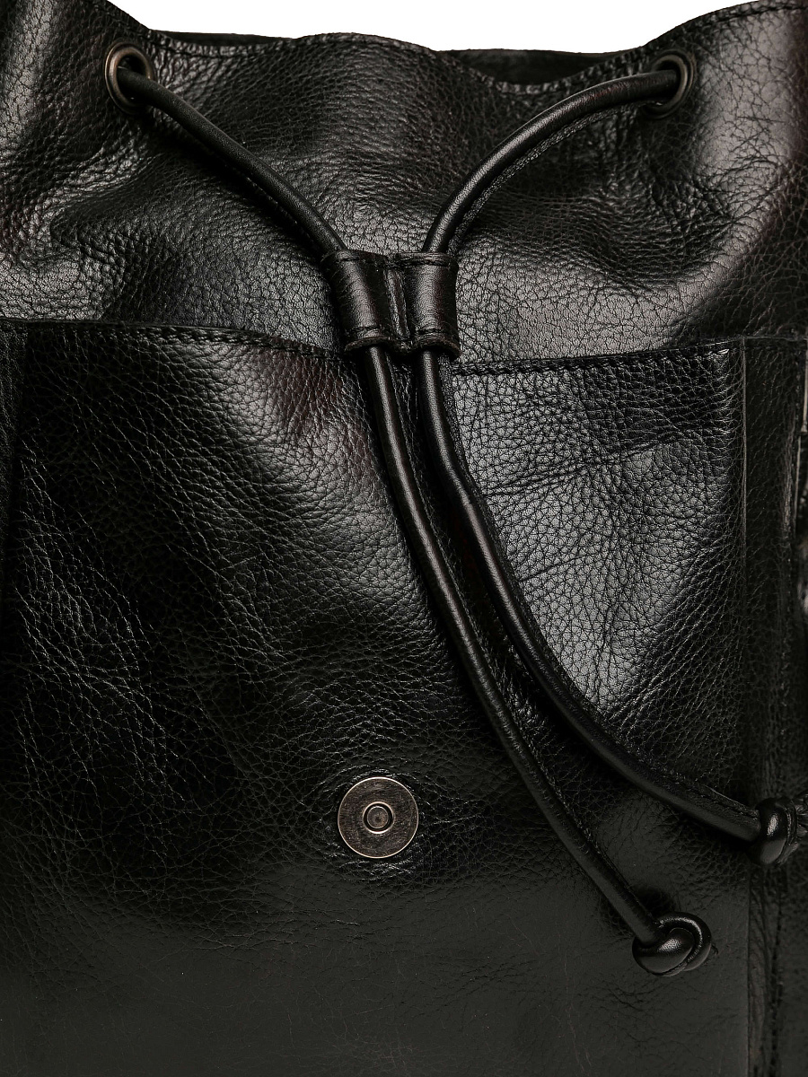 Рюкзак Dr.Koffer из натуральной кожи черный