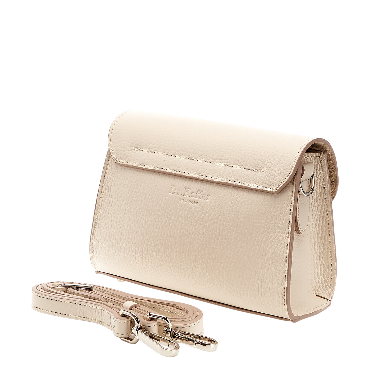 Женская сумка Dr. Koffer из натуральной кожи белая