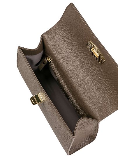 Женская сумка Dr.Koffer из натуральной кожи бежевая