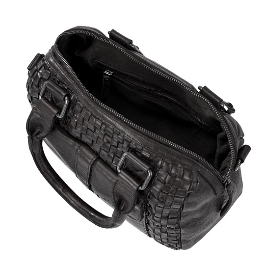 Сумка через плечо Dr.Koffer из натуральной кожи черная