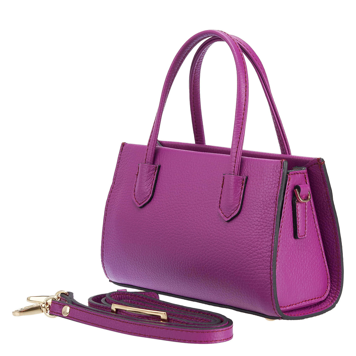 Женская сумка Dr. Koffer из натуральной кожи розовая