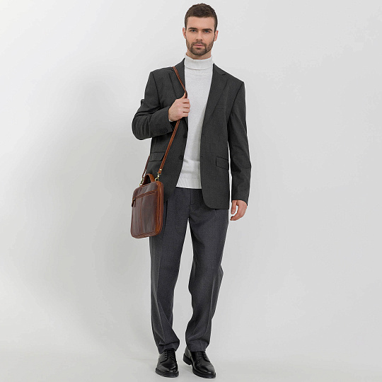 Папка для документов с ручкой Dr. Koffer из натуральной кожи