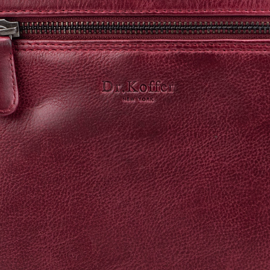 Рюкзак Dr.Koffer из натуральной кожи бордовый