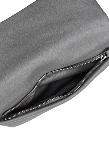 Женская сумка Dr.Koffer из натуральной кожи серая