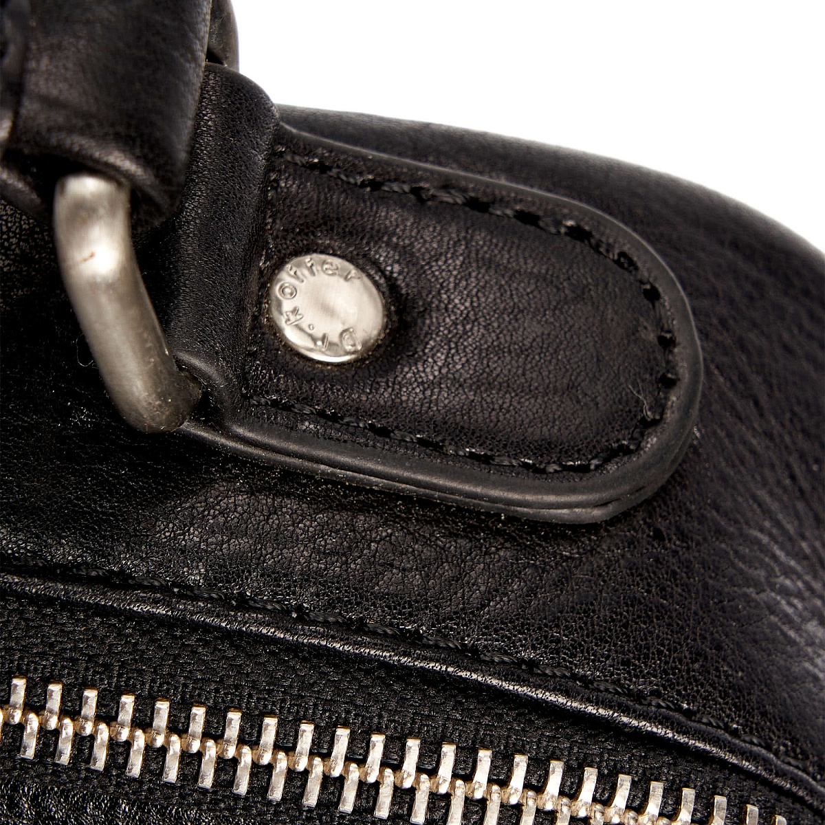 Сумка через плечо Dr.Koffer из натуральной кожи черная