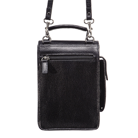 Сумка через плечо Dr.Koffer из натуральной кожи черная