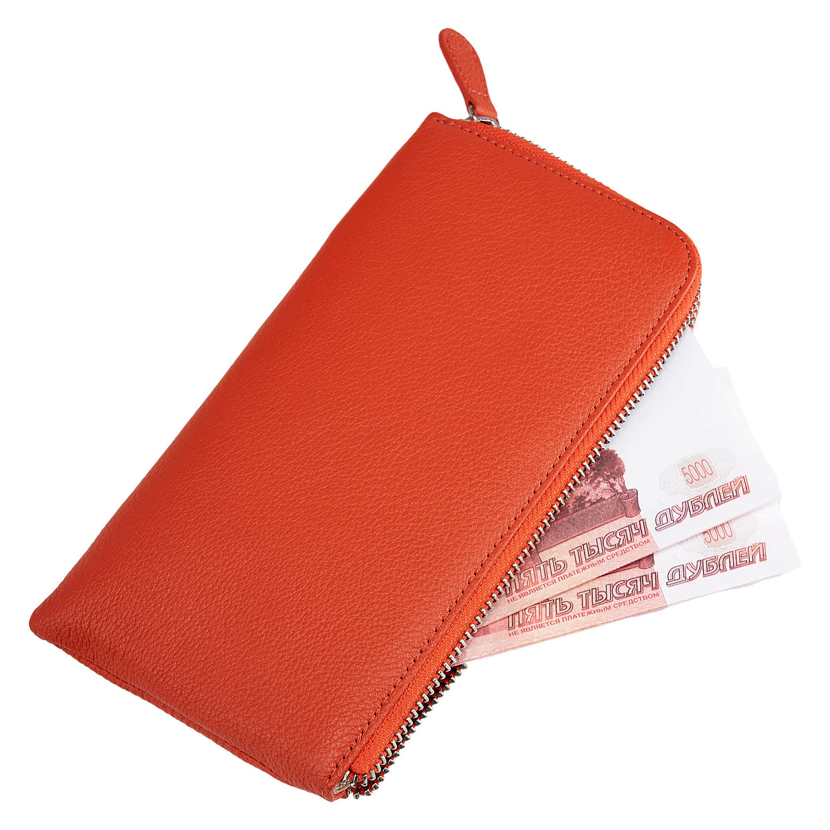 Портмоне Dr.Koffer из натуральной кожи розовое