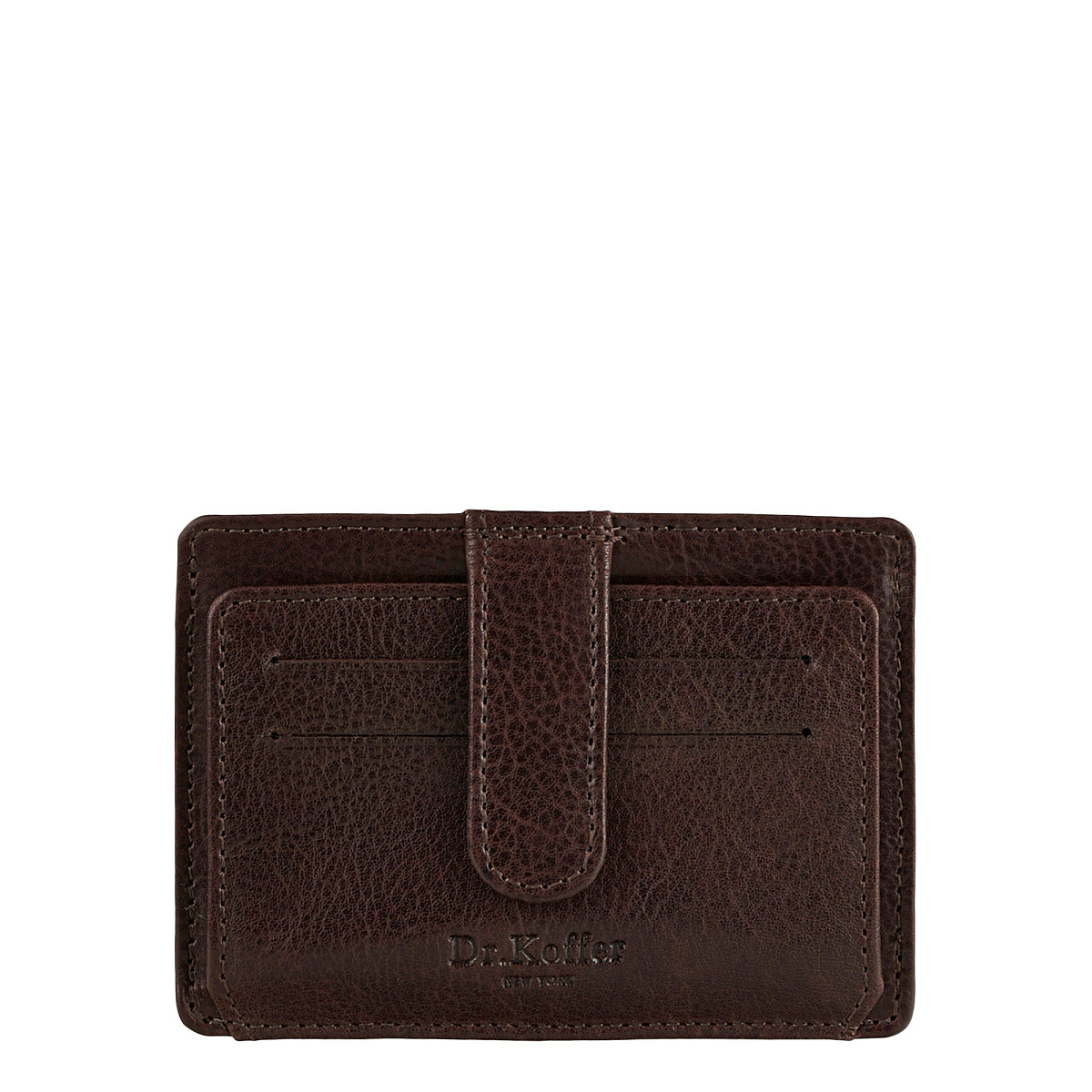 Кредитница Dr.Koffer из натуральной кожи коричневая