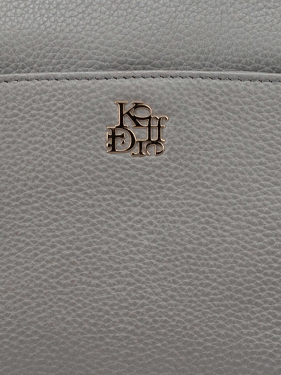 Женская сумка Dr. Koffer из натуральной кожи серая