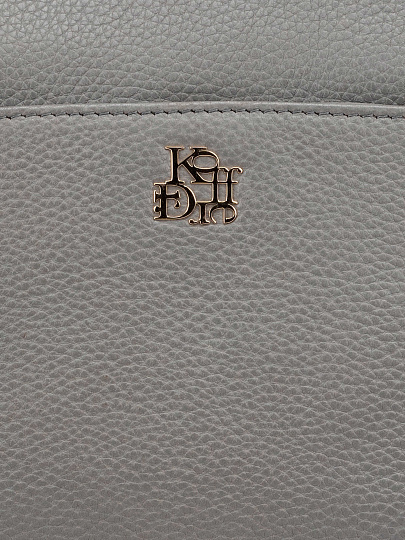 Женская сумка Dr. Koffer из натуральной кожи серая