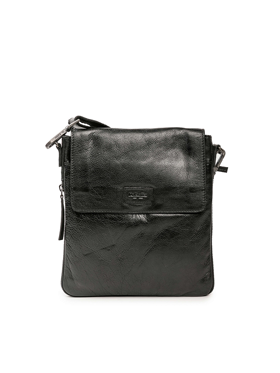 Сумка через плечо Dr.Koffer из натуральной кожи черная